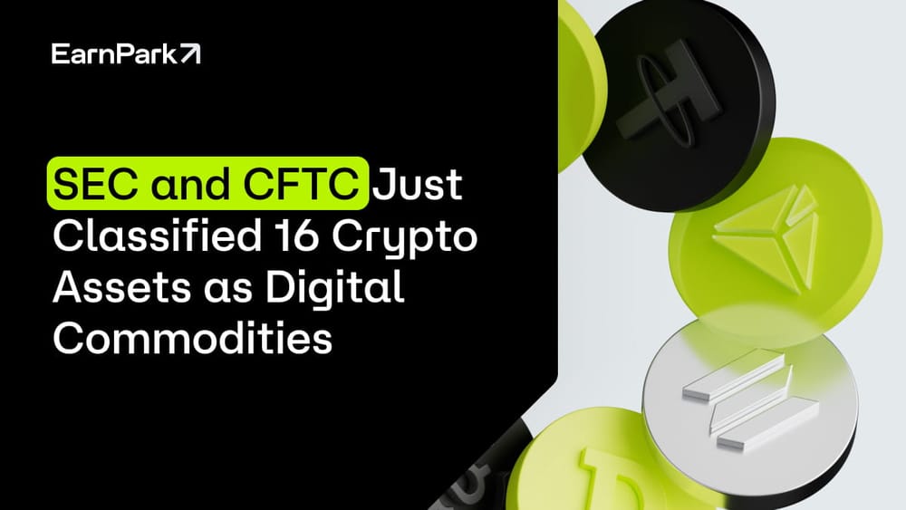 SEC and CFTC Just Classified 16 Crypto Assets as Digital Commodities — Here's What It Means for Staking and Yield