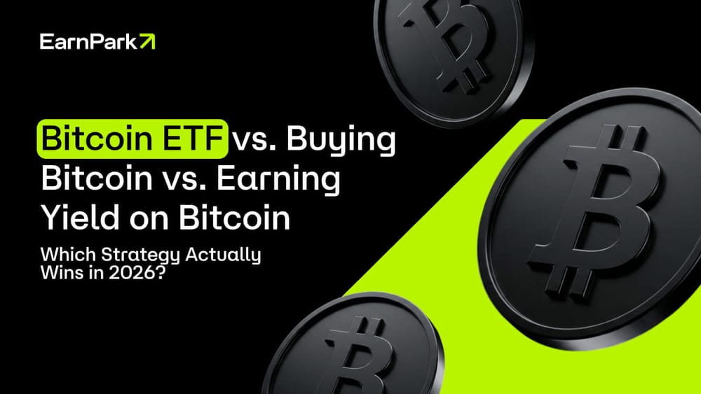 <span style="white-space: pre-wrap;">Bitcoin ETF vs. Buying Bitcoin vs. Earning Yield on Bitcoin — Which Strategy Actually Wins in 2026?</span> Bitcoin ETF vs. Buying Bitcoin vs. Earning Yield on Bitcoin — Which Strategy Actually Wins in 2026?